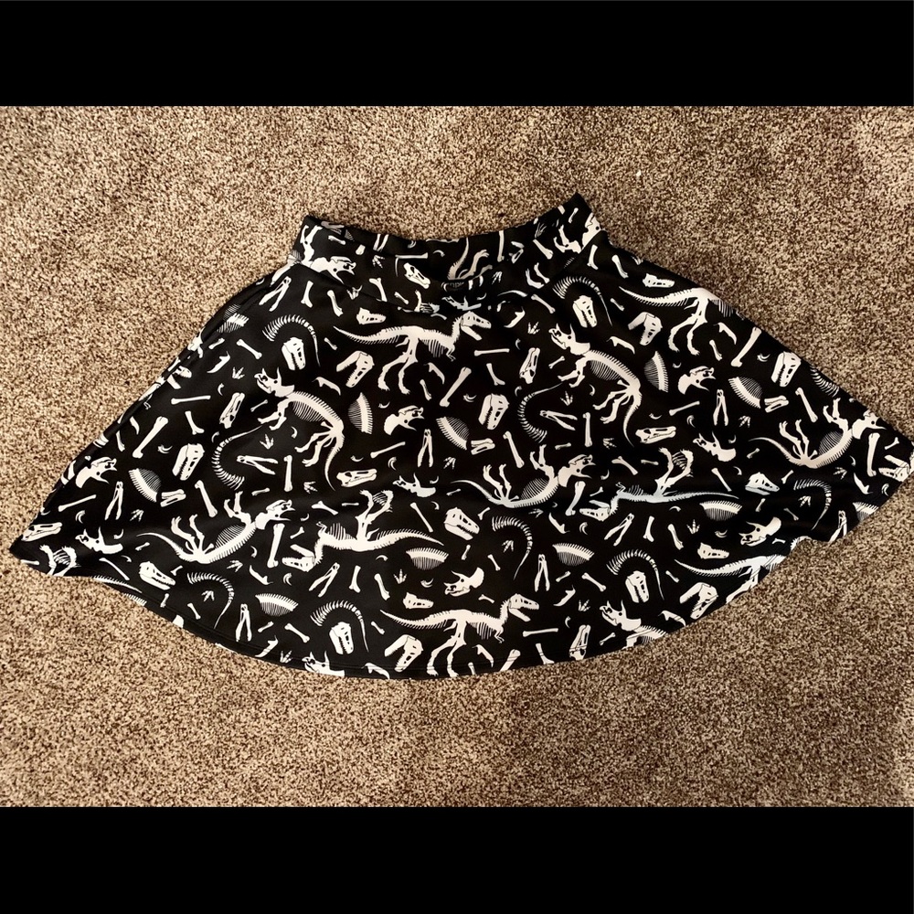 Hottopic Dinosaur Bones Skirt